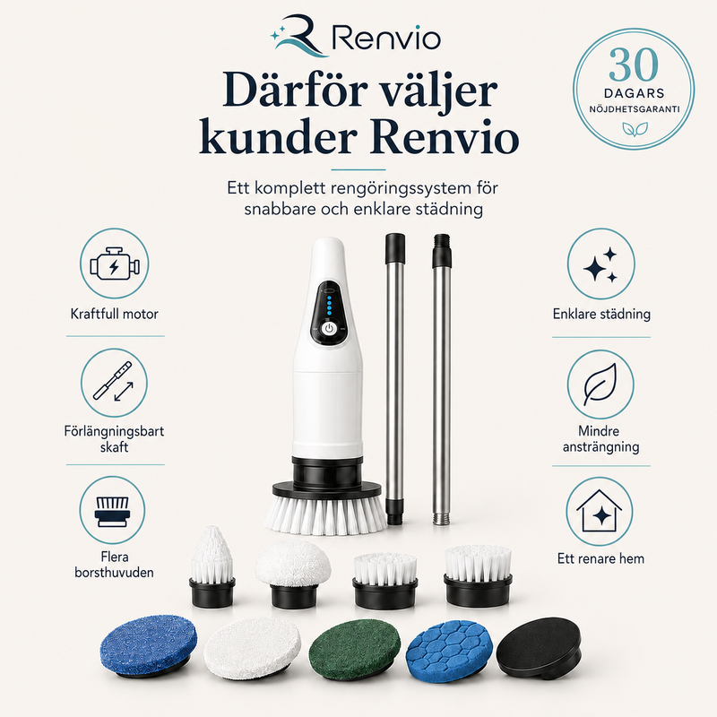Renvio™ Städa tuffa ytor snabbare – utan att skrubba för hand