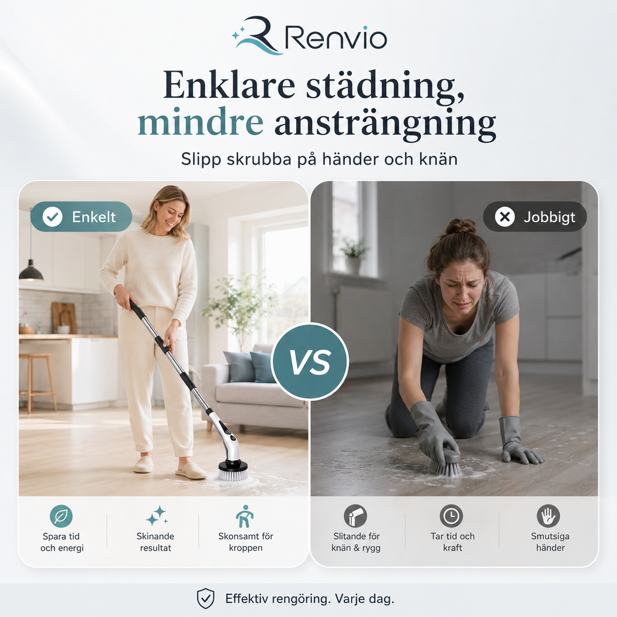 Städa rent – utan att slita på kroppen